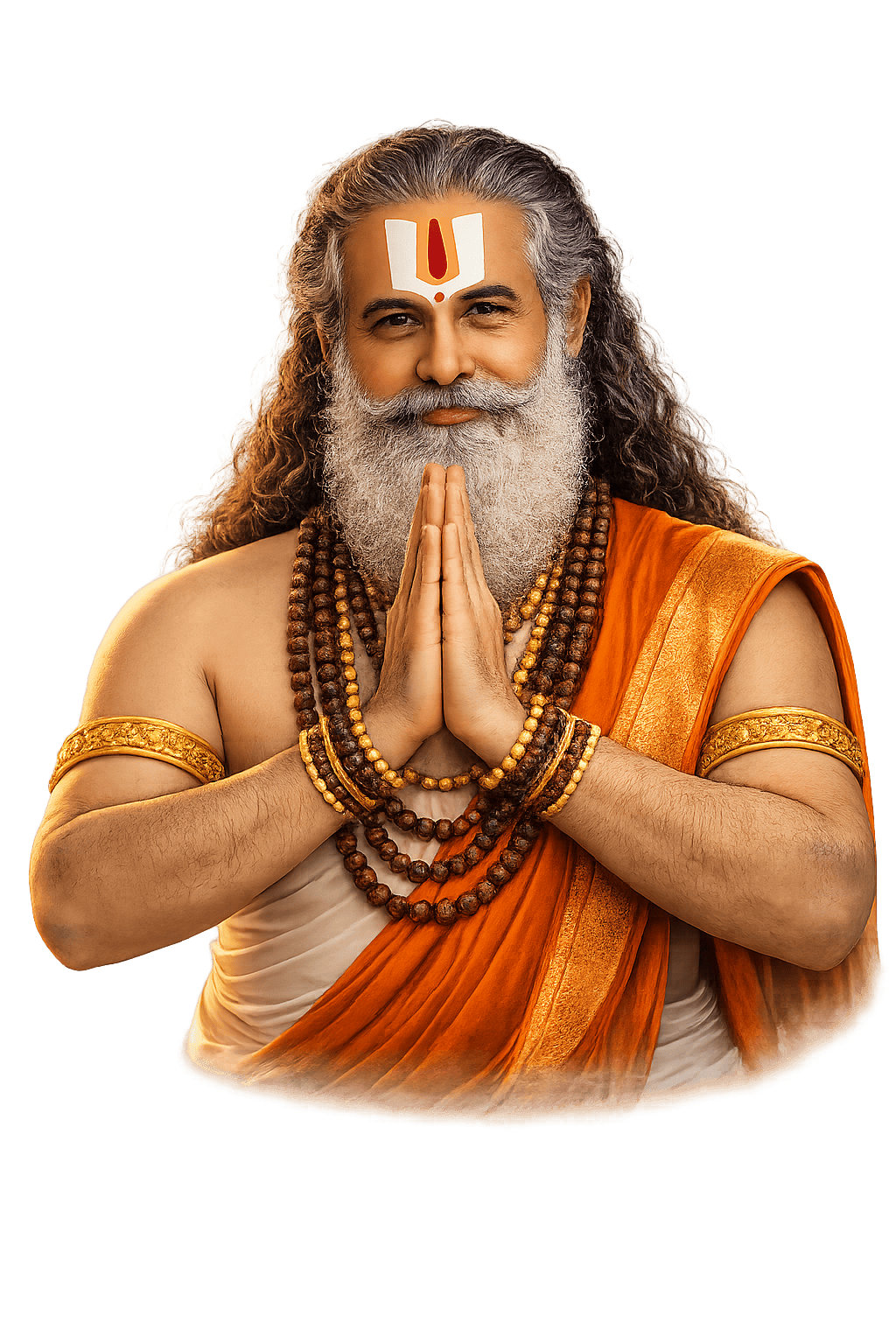 Pandit Ji greeting in namaste